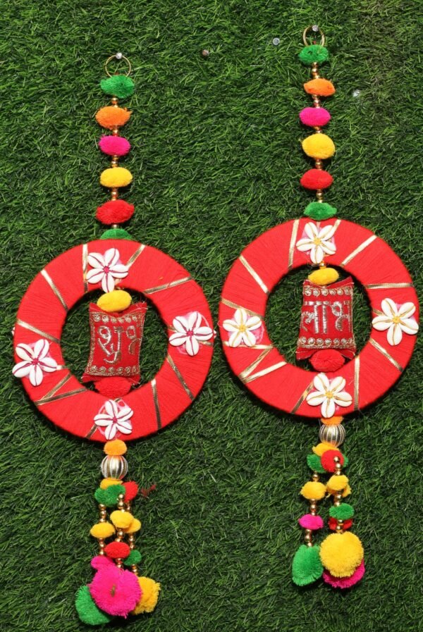 RED HAND MADE SIDE HANDING