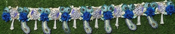 BLUE PEACOCK WITH BLUE BASE